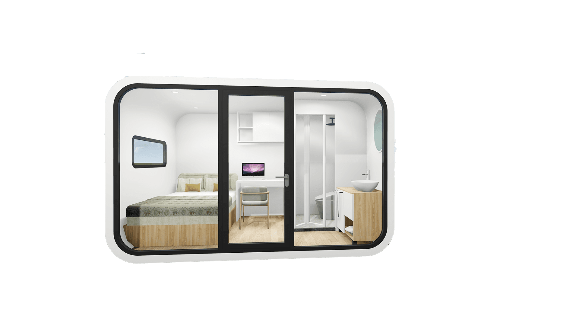 Tiny House 3.80m x 2.20m x 2.40m | 8.36 Quadratmeter