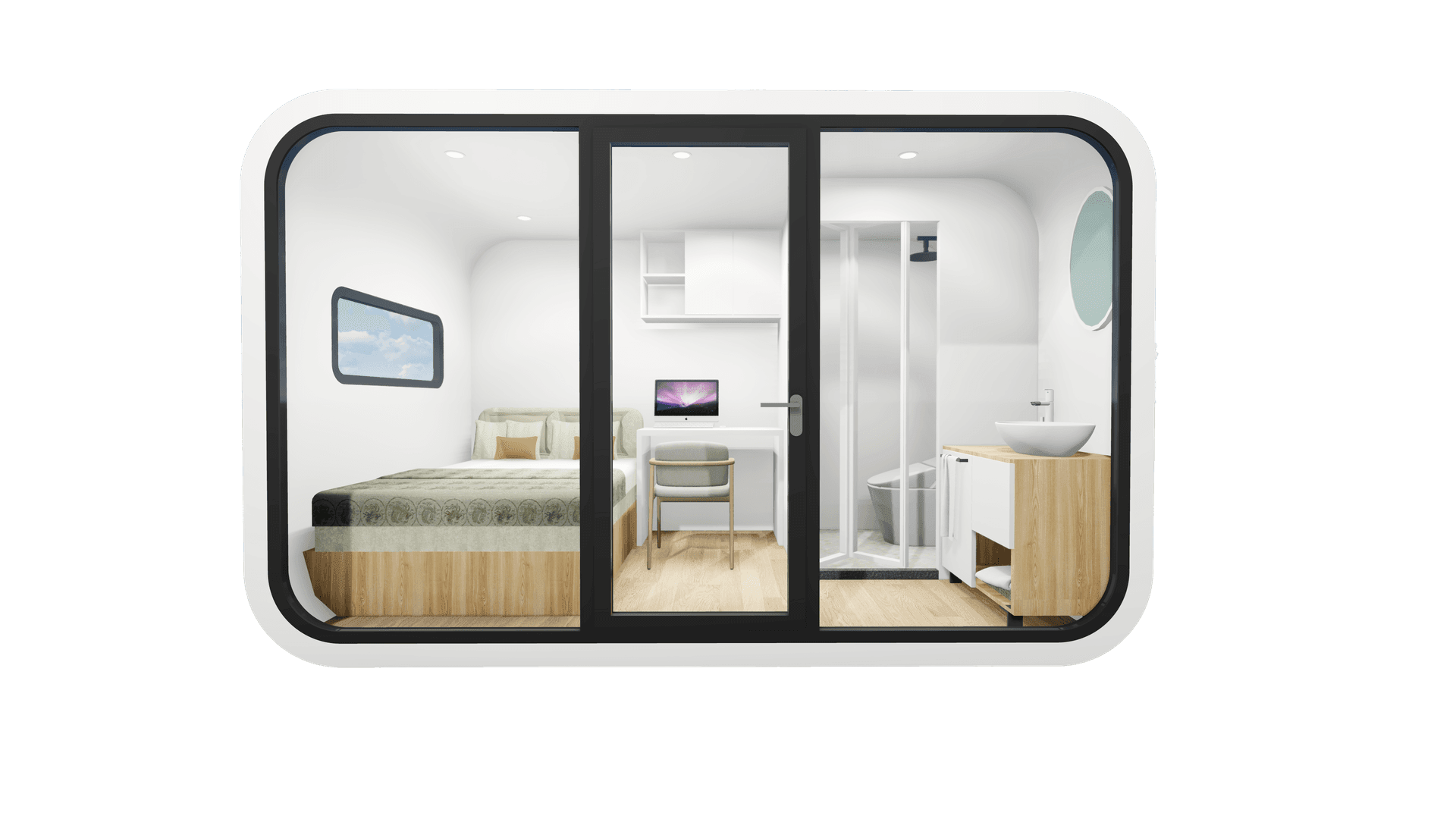 Tiny House 3.80m x 2.20m x 2.40m | 6.16 Quadratmeter